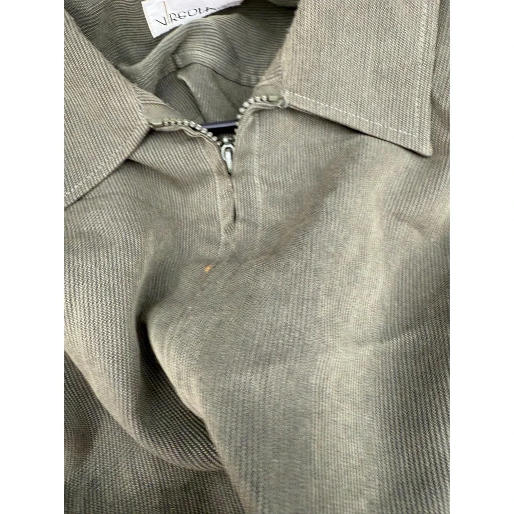Virgola‎ Uomo Men's Suit 2 Piece Olive Green XXL 40x34 Made in Korea Vintage